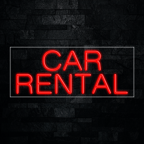 Car Rental LED Flex Sign 32″ x 13″