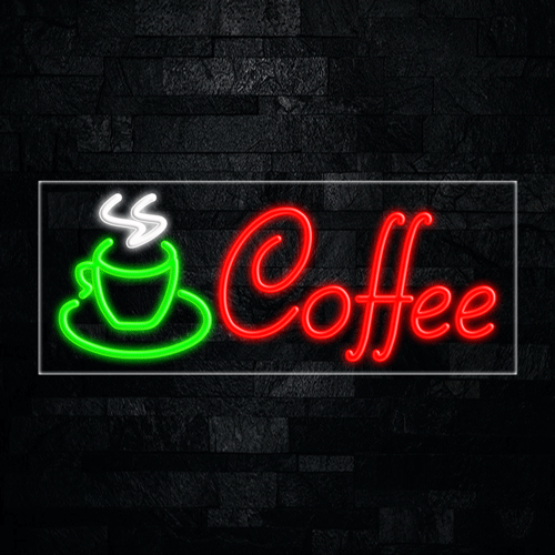 Coffee, Logo LED Flex Sign 32″ x 13″