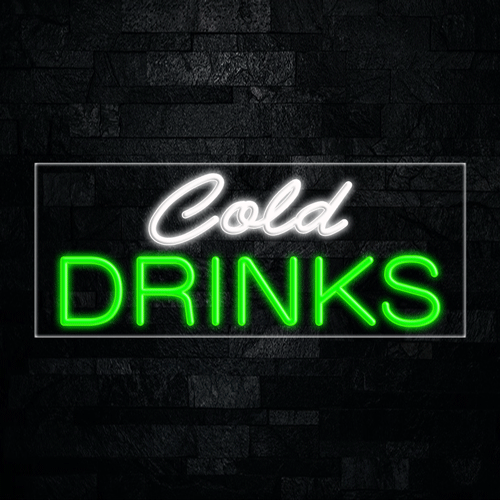 Cold Drinks LED Flex Sign 32″ x 13″