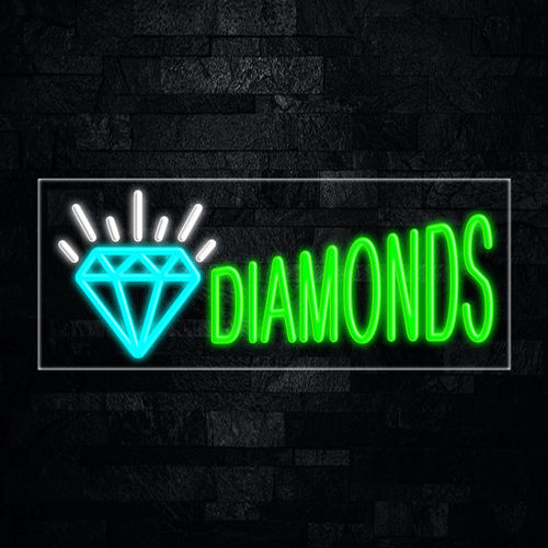 Diamonds LED Flex Sign 32″ x 13″