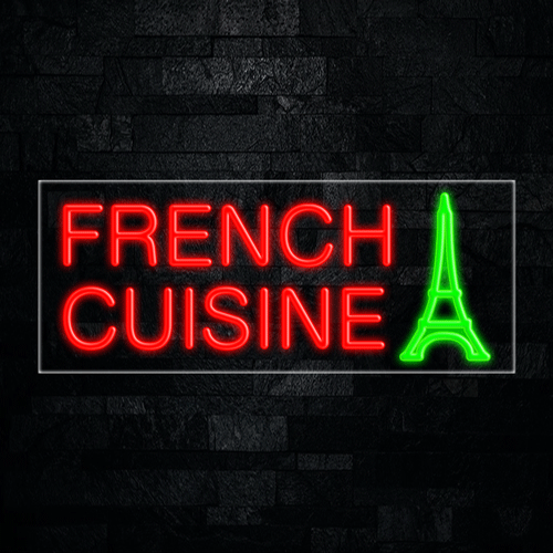 French Cuisine, Logo LED Flex Sign 32″ x 13″