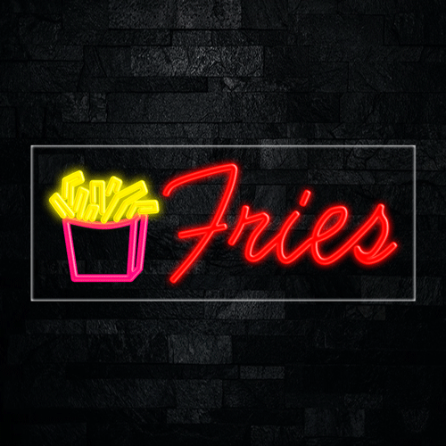 Fries, Logo LED Flex Sign 32″ x 13″