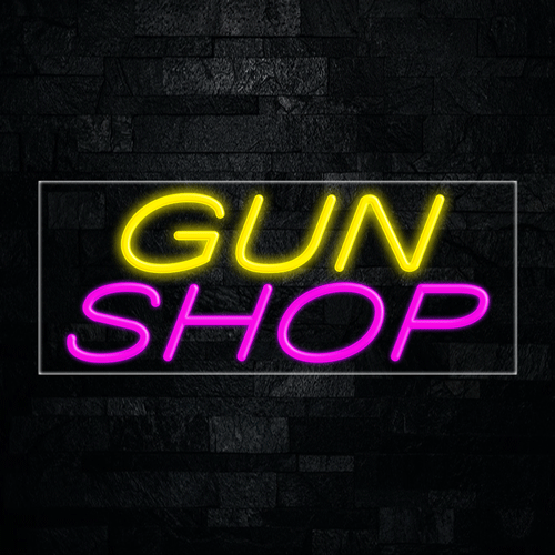 Gun Shop LED Flex Sign 32″ x 13″