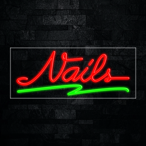 Nails LED Flex Sign 32″ x 13″