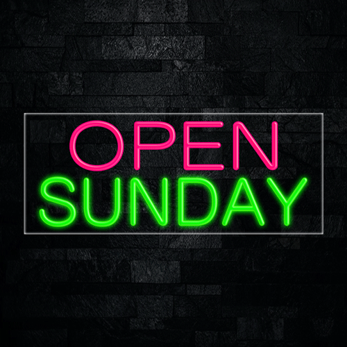 Open Sunday LED Flex Sign 32″ x 13″