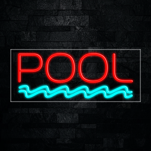 Pool LED Flex Sign 32″ x 13″