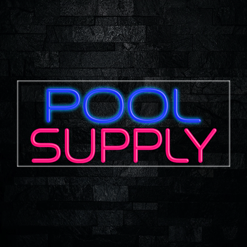 Pool Supply LED Flex Sign 32″ x 13″