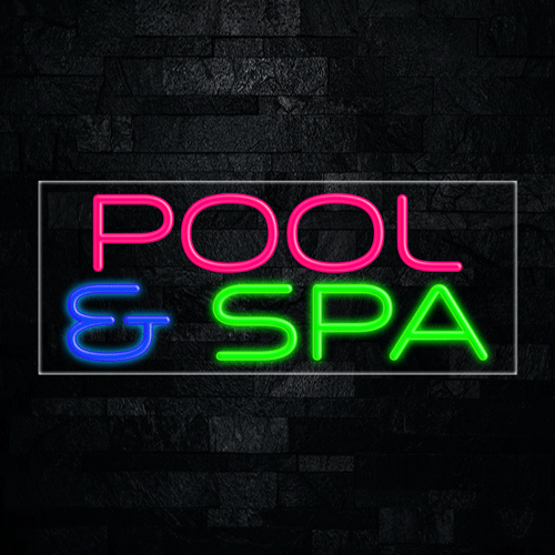 Pool & Spa LED Flex Sign 32″ x 13″