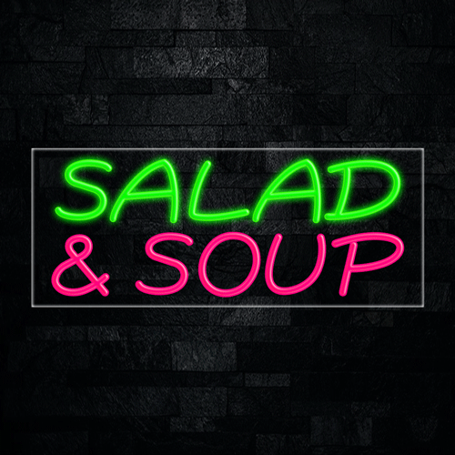 Salad & Soup LED Flex Sign 32″ x 13″