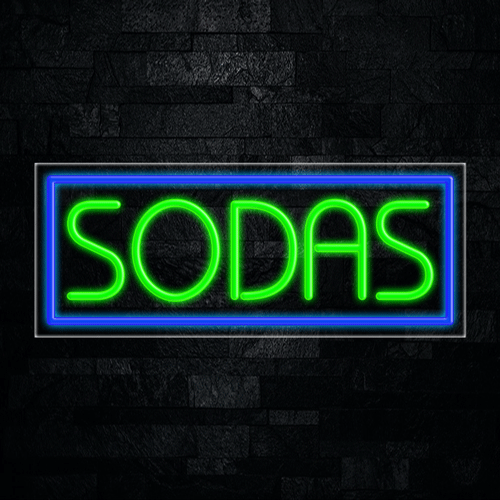 Sodas LED Flex Sign 32″ x 13″