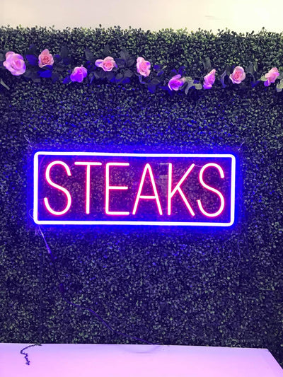 Steaks LED Flex Sign 32″ x 13″