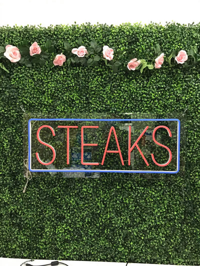 Steaks LED Flex Sign 32″ x 13″