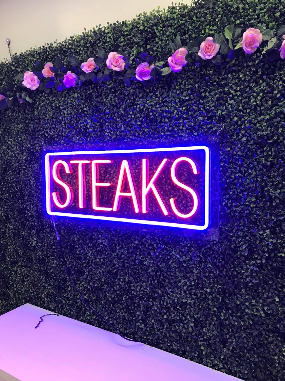 Steaks LED Flex Sign 32″ x 13″