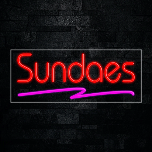 Sundaes LED Flex Sign 32″ x 13″