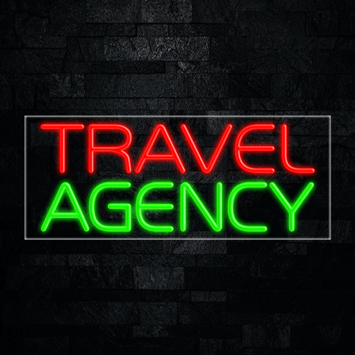 Travel Agency LED Flex Sign 32″ x 13″