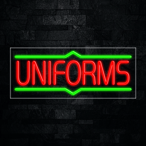 Uniforms LED Flex Sign 32″ x 13″