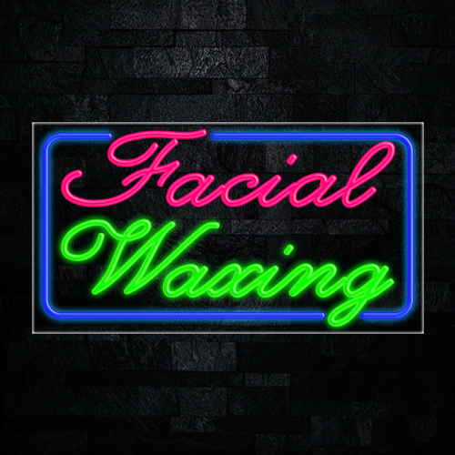 Facial Waxing LED Flex Sign 37″ x 20″