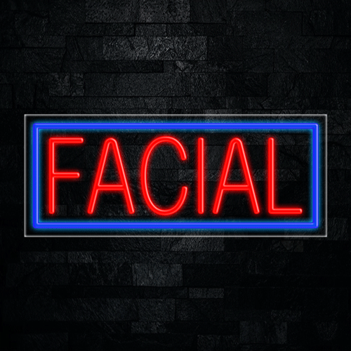 Facial LED Flex Sign 32″ x 13″