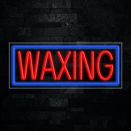 Waxing  LED Flex Sign 32″ x 13″