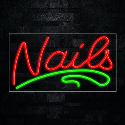 Nails LED Flex Sign 37″ x 20″