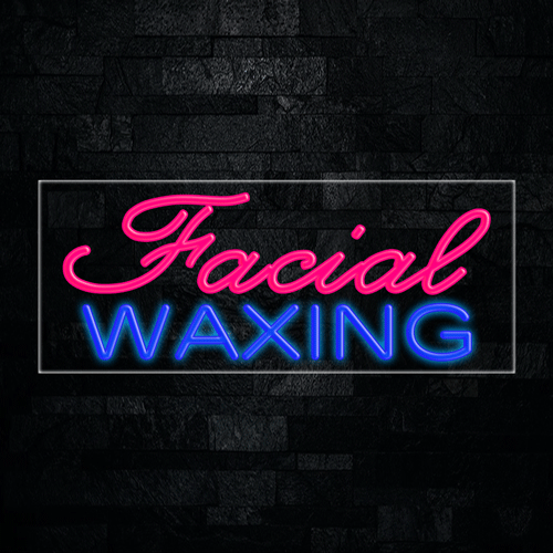 Facial Waxing LED Flex Sign 32″ x 13″