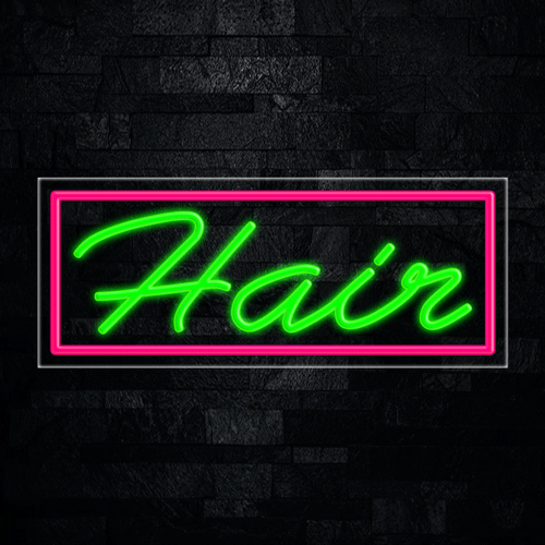 Hair LED Flex Sign 32″ x 13″