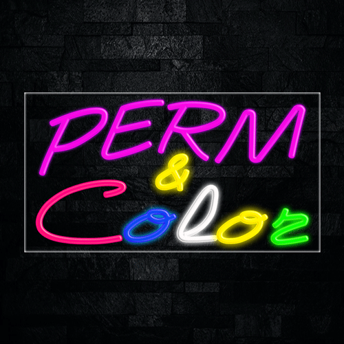 Perm & Color LED Flex Sign 37″ x 20″