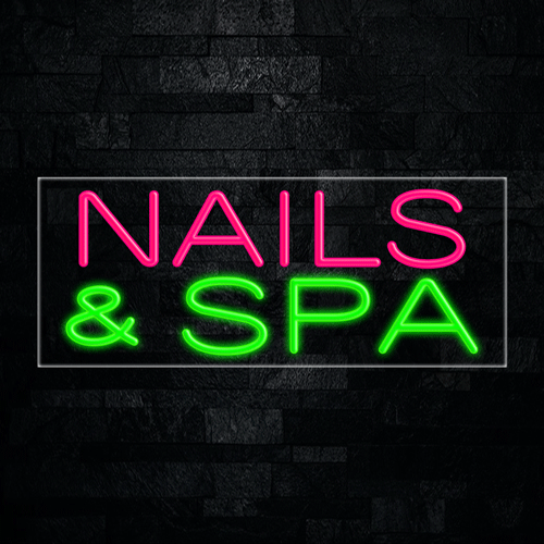 Nails & Spa LED Flex Sign 32″ x 13″