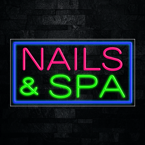 Nails & Spa LED Flex Sign 37″ x 20″