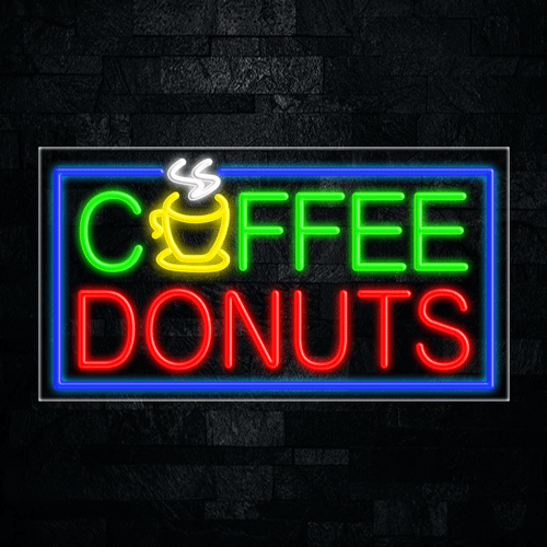 Coffee Donuts LED Flex Sign 37″ x 20″