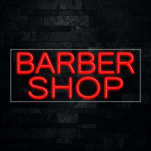 Barber Shop LED Flex Sign 32″ x 13″