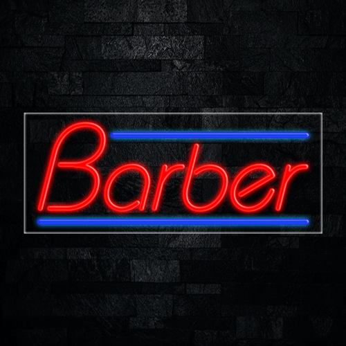 Barber LED Flex Sign 32″ x 13″