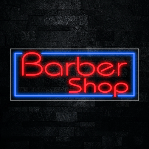 Barber Shop LED Flex Sign 32″ x 13″