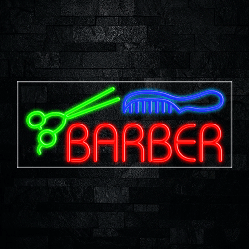 Barber LED Flex Sign 32″ x 13″