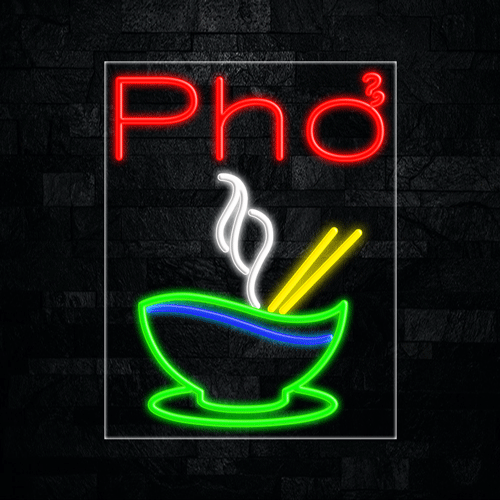 Pho (bowl) LED Flex Sign 31″ x 24″