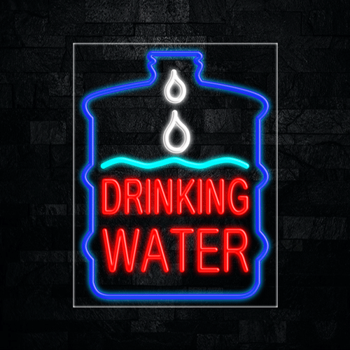 Drinking Water LED Flex Sign 31″ x 24″