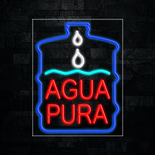 Agua Pura LED Flex Sign 31″ x 24″