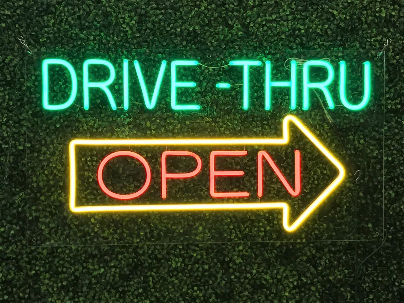 Drive-Thru Open LED Flex Sign 37″ x 20″