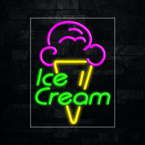 Ice Cream LED Flex Sign 31″ x 24″