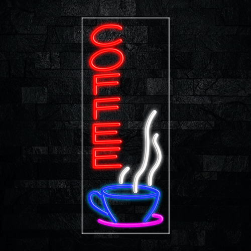 Coffee (vertical) LED Flex Sign 32″ x 13″