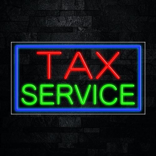 Tax Service LED Flex Sign 37″ x 20″