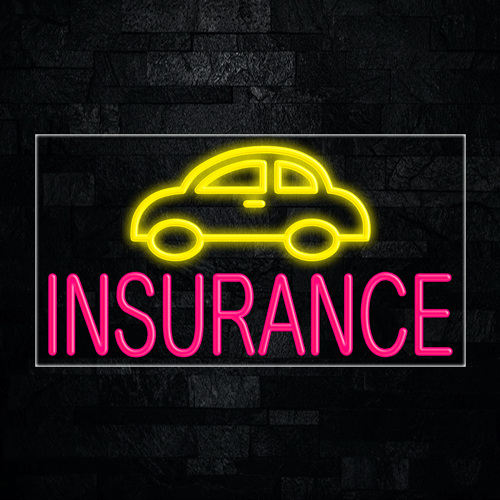 Auto Insurance LED Flex Sign 37″ x 20″