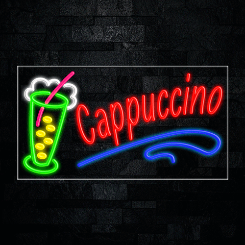 Cappuccino (ice cup) LED Flex Sign 37″ x 20″