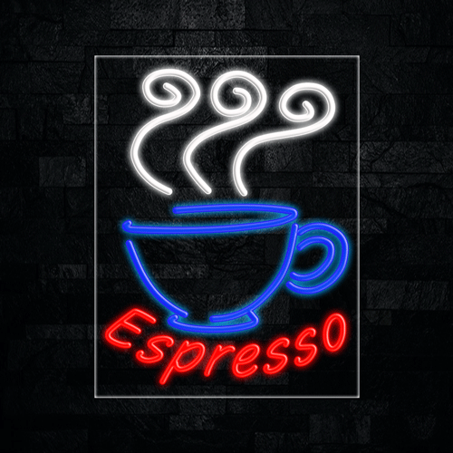 Espresso LED Flex Sign 31″ x 24″