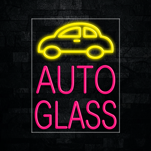 Auto Glass LED Flex Sign 31″ x 24″