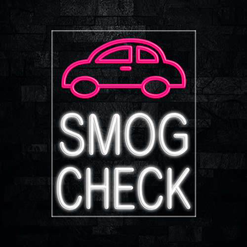 Smog Check LED Flex Sign 31″ x 24″