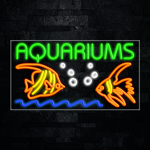 Aquariums LED Flex Sign 37″ x 20″