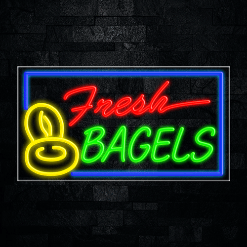 Fresh Bagels LED Flex Sign 37″ x 20″