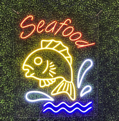 Seafood LED Flex Sign 31″ x 24″