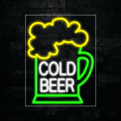 Cold Beer LED Flex Sign 31″ x 24″